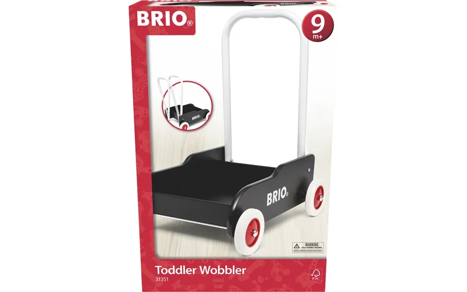 Brio Læregå Vogn Sort