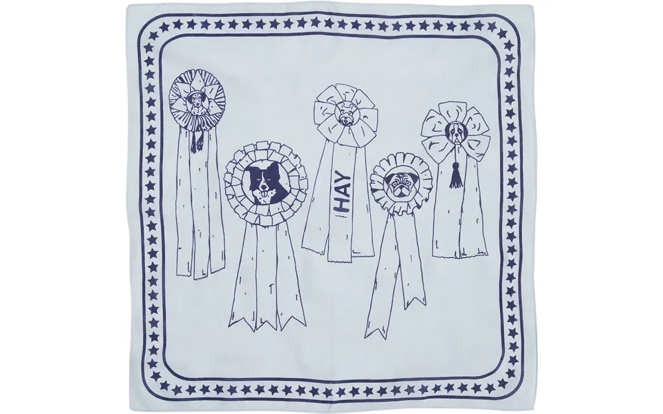 Hay Dogs Scarf55 X 55-light Blue