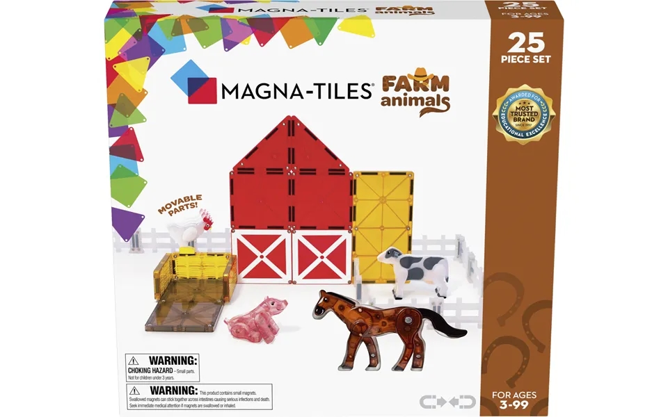 Magnatiles Farm Animals - 25 Pcs