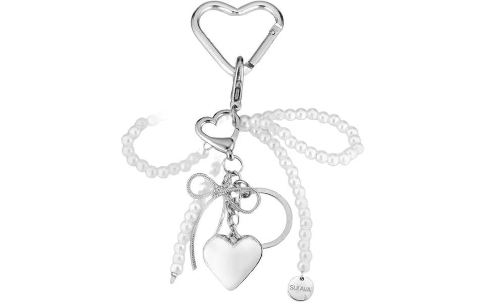 Pearly Bow Bag Charm