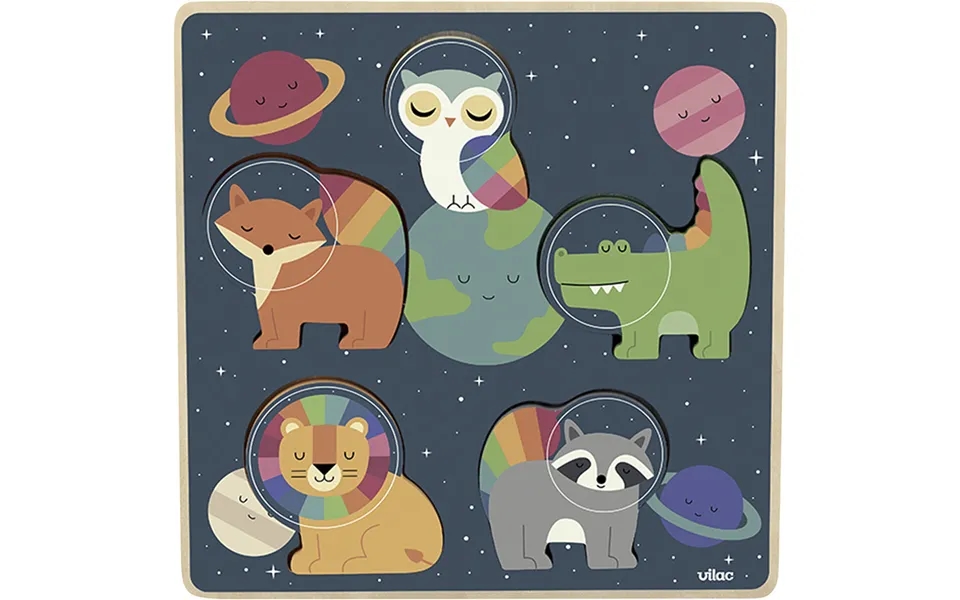 Vilac Puslespil 5 Brk Tekstur - Rummet Af Andy Westface