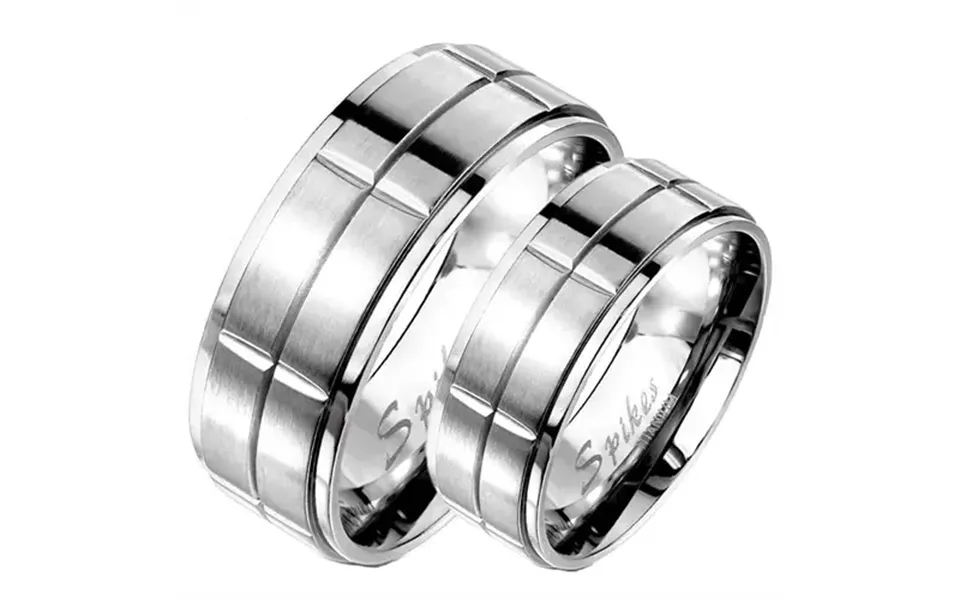 Titanium Ring I Blokmønster
