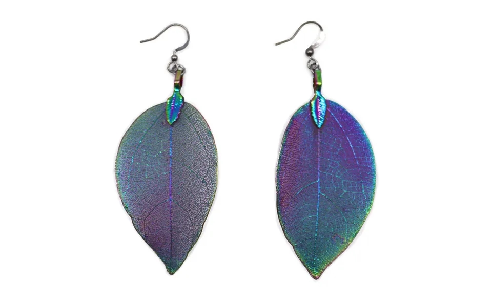 Brave Leaf Øreringe - Regnbue