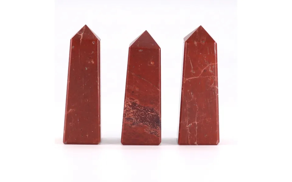 Krystal-obelisk Ca. 5 Cm Rød Jaspis