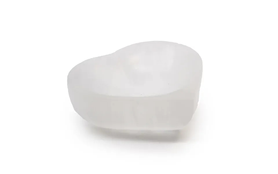 Selenit Skål Hjerte 10 Cm