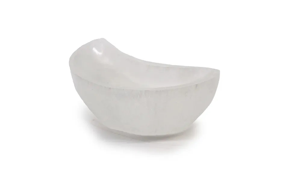 Selenit Skål Måne 10 Cm