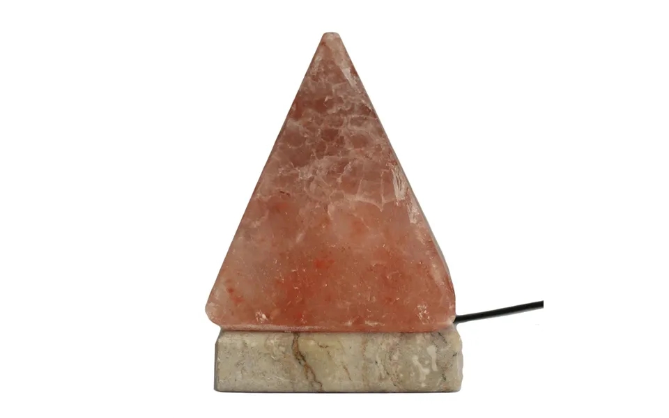Usb-pyramidesaltlampe 9 Cm Hvidt Lys