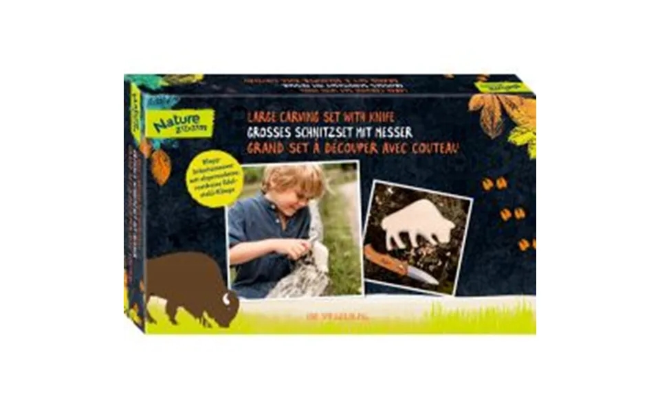 Die Spiegelburg Large Carving Set With Knife Nature Zoom - Sæt