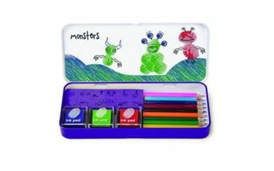 Finger Print Art Set Monsters