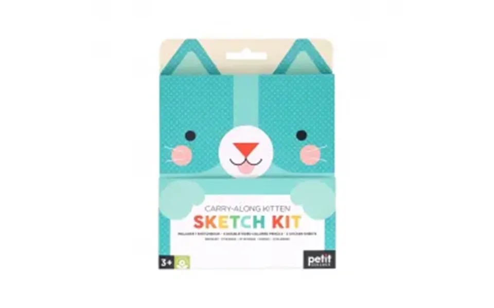 Petit Collage Carry-along Kitten Sketch Kit - Notesblok