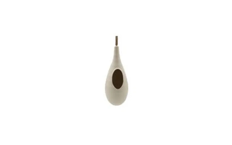 Point Virgule Bamboo Fiber Bird Feeder Drop Off-white - Diverse