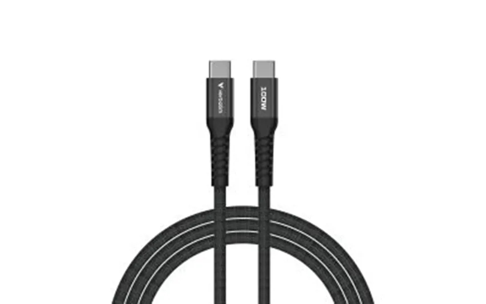 Verbatim Sync & Charge Cable Usb-c To Usb-c 100w Magnetic 120cm Black