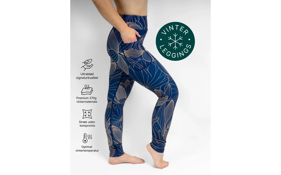 Aya Sapphire Tight Fit Winter Leggings