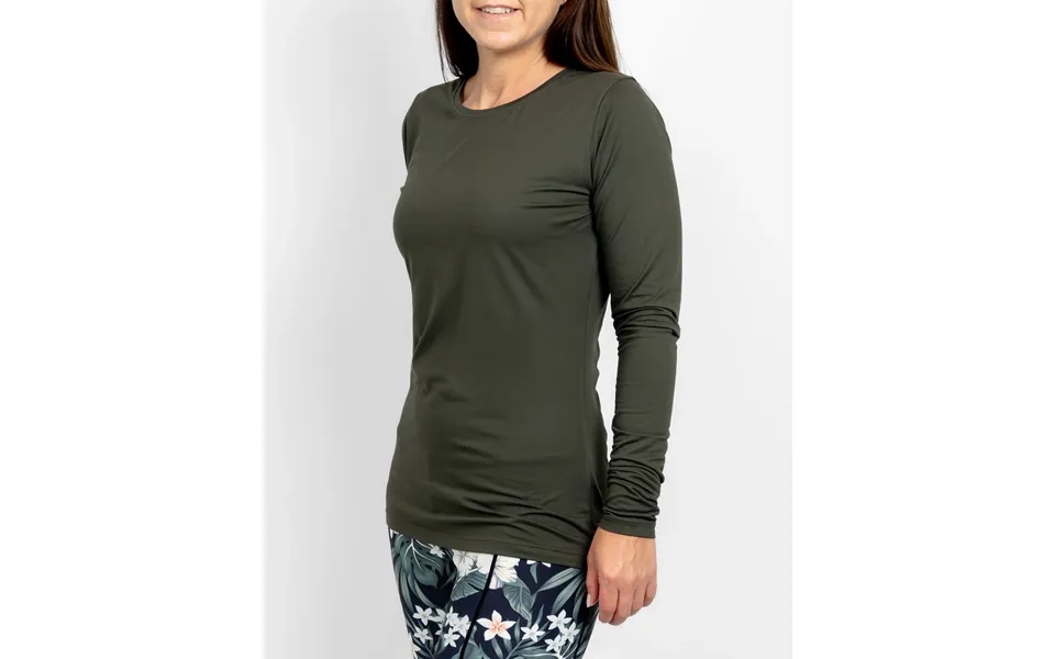 Mira Fitted Deep Olive Long-sleeve