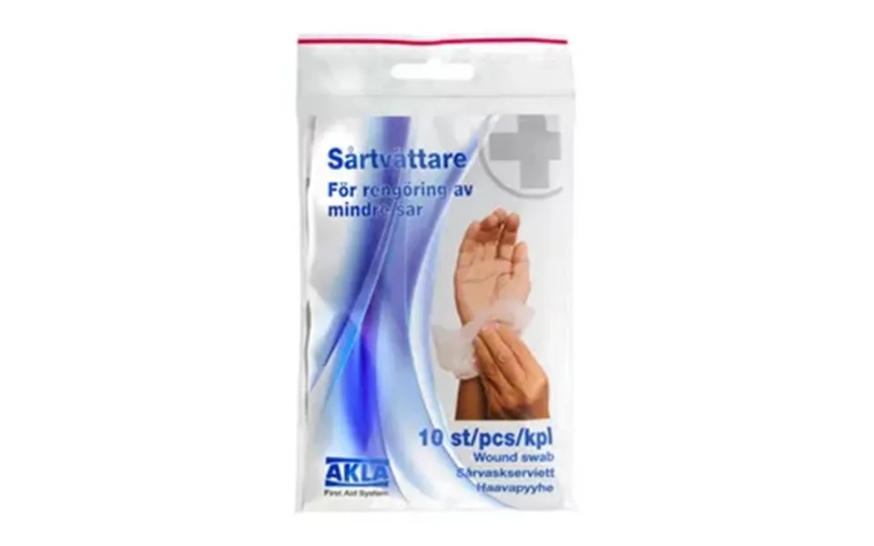Akla Renseservietter Til Sår - 10 Stk