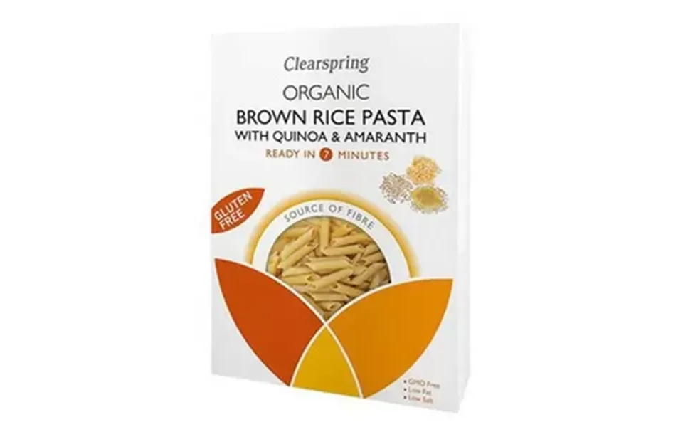 Clearspring Penne Med Brune Ris, Quinoa Og Amarant Ø - 250 G