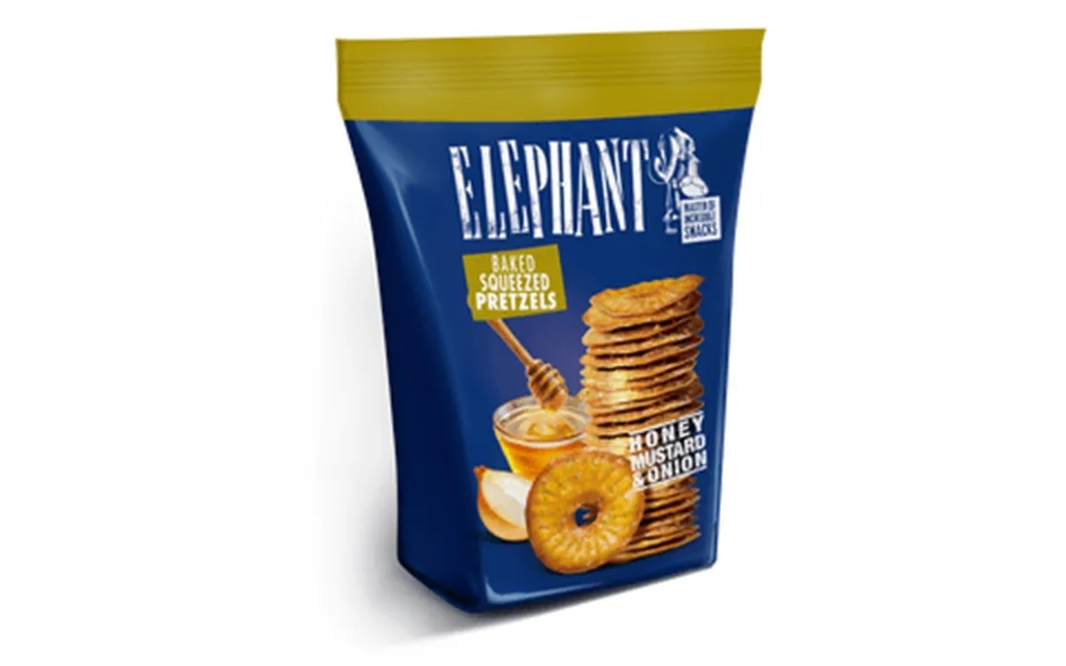 Elephant Pretzels With Honey, Mustard & Onion - 180 G
