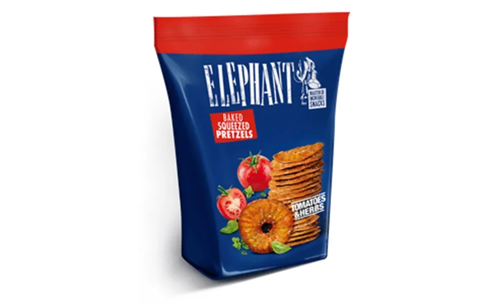 Elephant Pretzels With Tomatoes & Herbs - 180 G