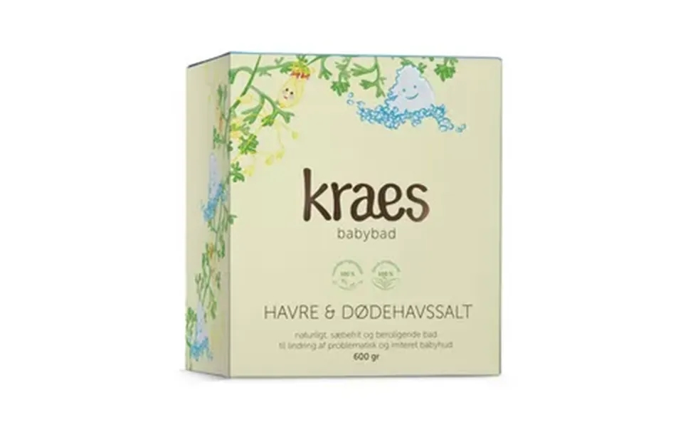 Kraes Babybad Med Havre & Dødehavssalt - 600 G