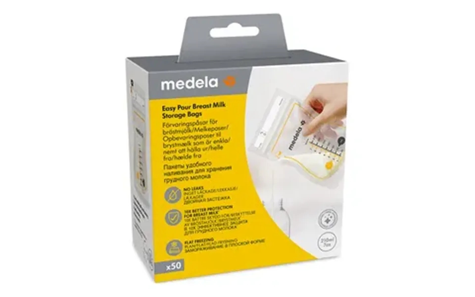 Medela Easy Pour Opbevaringspose Til Brystmælk - 50 Stk