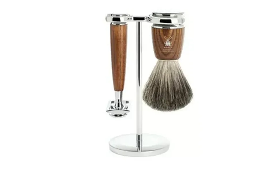 Mühle Barbersæt Med De-skraber - Barberkost Og Holder