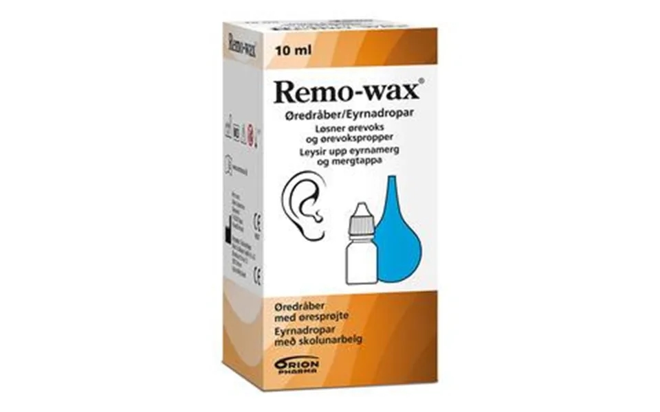 Remo-wax Øredråber Med Sprøjte - 10ml