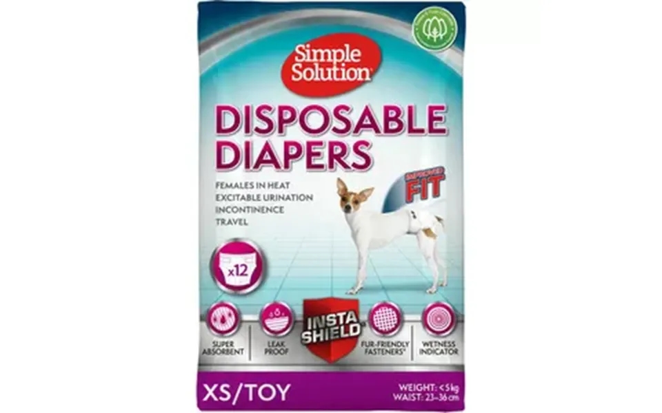 Simple Solution Engangsbleer Til Tæver, Str- Xs - 12 Stk