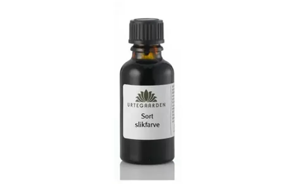 Urtegaarden Sort Slikfarve - 10 Ml