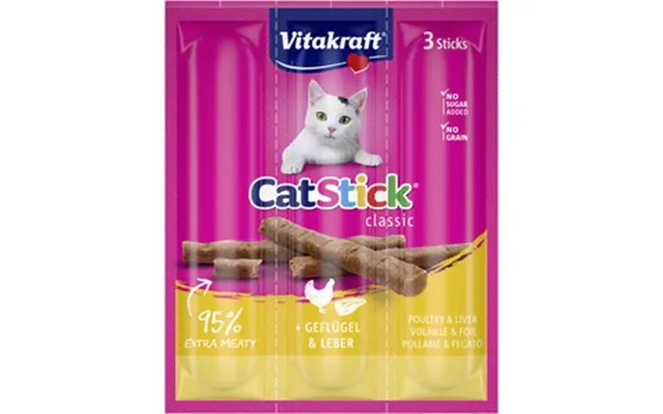 Vitakraft Cat Stick - Fjerkræ Og Lever