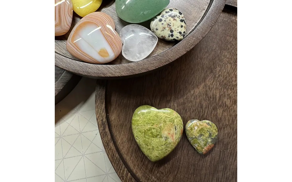 Unakit Krystalhjerte Str. M