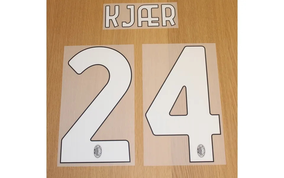 Ac Milan Home Print 2021 22 - Kjær 24-adult