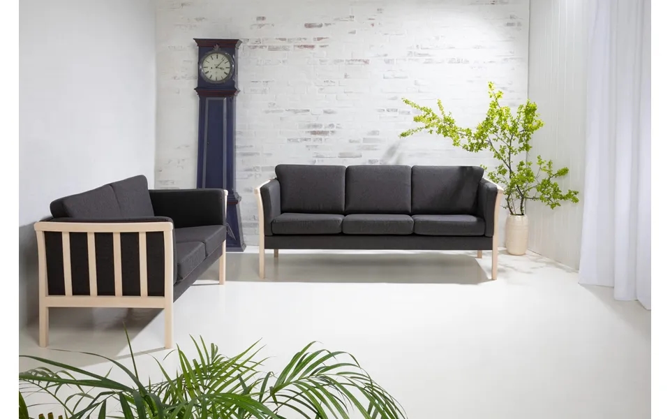 Denver 3 2 Tremmesæt - Grå Stof