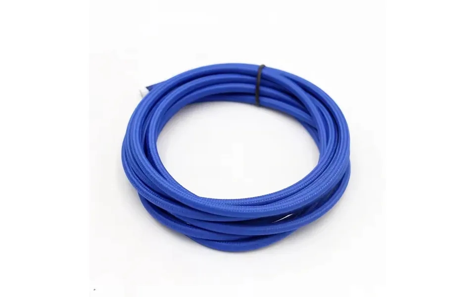 5m Stofledning 2x0.75 Mmâ , Tekstil - 230v, Blå