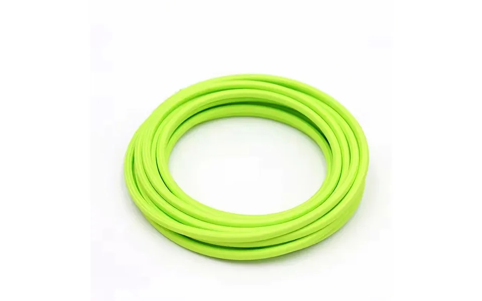 5m Stofledning 2x0.75 Mmâ , Tekstil - 230v, Lysegrøn