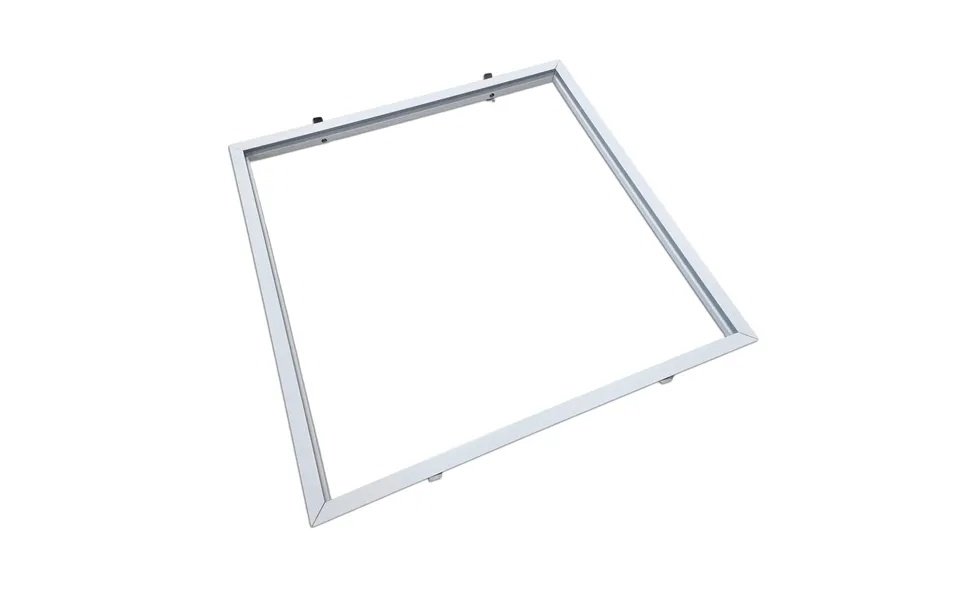 Indbygningsramme Til 60x60 Led Panel - Ny Model, Passer Til Troldtekt Uden Tilpasning, Hvid Kant