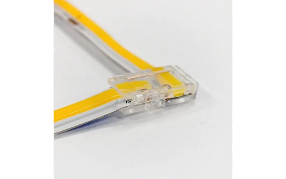 L-mellemled Til Enkeltfarvet Led Strips - 8mm Bred, 12v 24v, Cob