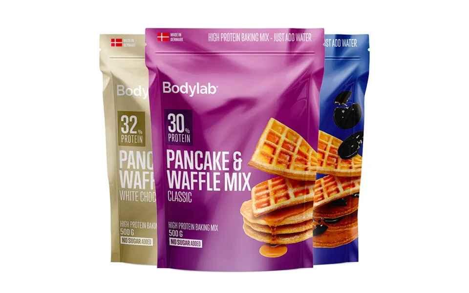 Bodylab Pancake & Waffle Mix 500g Proteinrig Pandekageblanding Lette & Luftige Pandekager