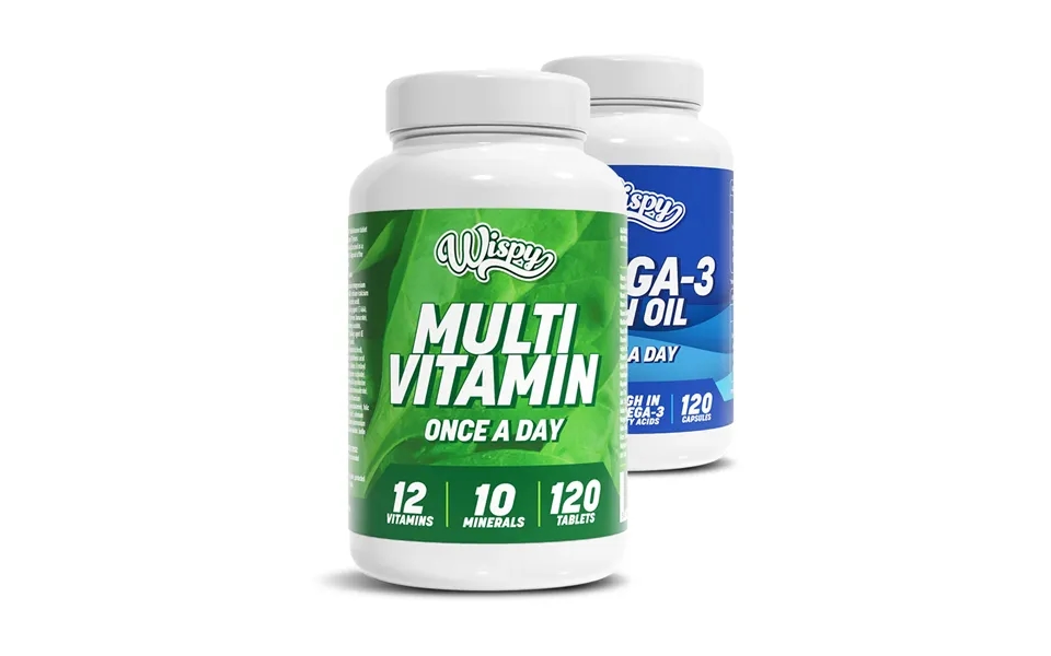 Wispy Omega 3 Og Multivitamin 2x 120 Stk - Kosttilskud