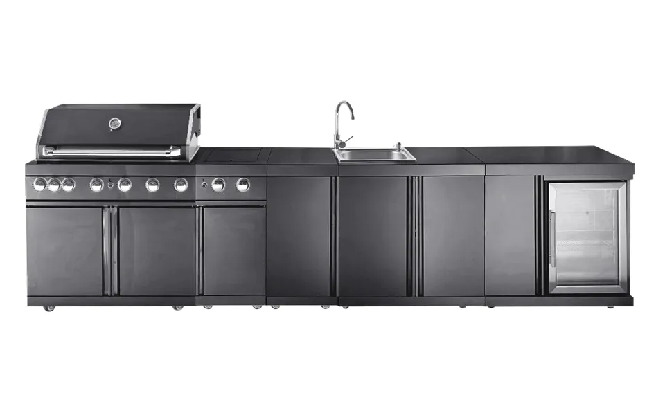 Black Collection - Fritstående Udekøkken