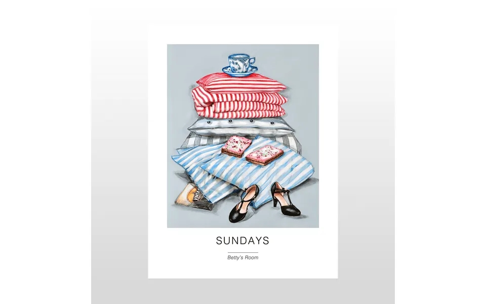 Kunstplakat Sundays 30 X 40 Cm.