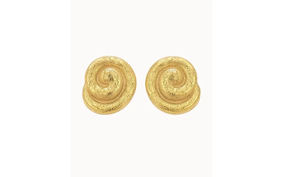 Swirl Earrings - Forgyldt