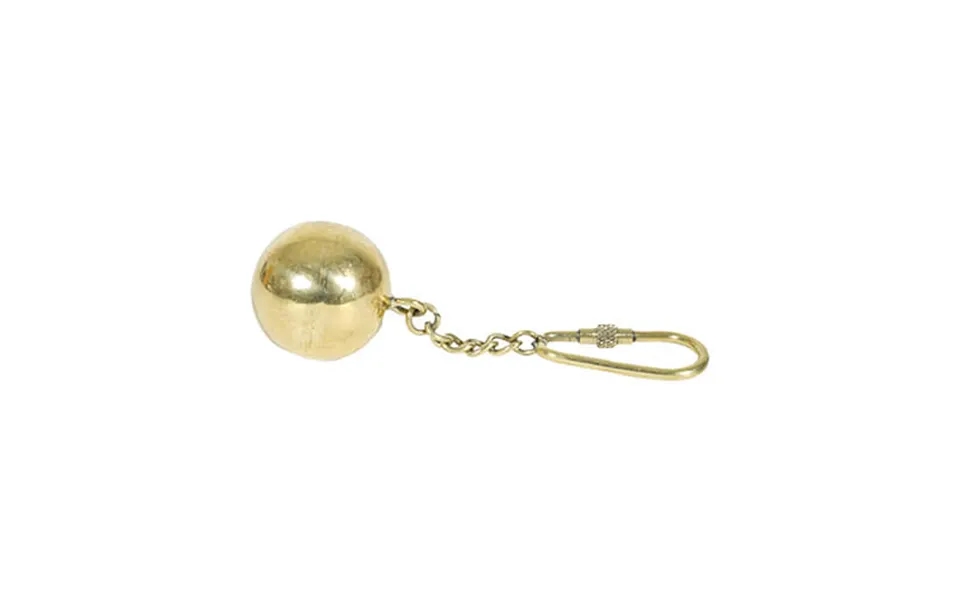 Ball Keychain Brass
