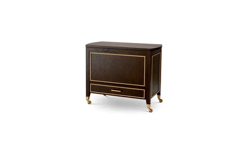 Galliano Serveringsvogn I Brun Egetræsfinér