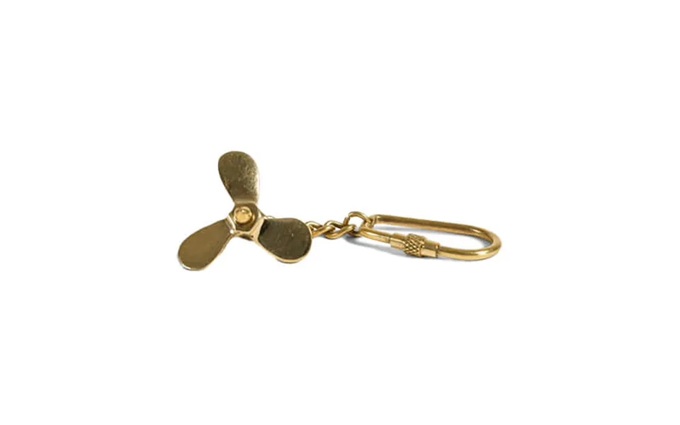 Propellor Keychain Brass