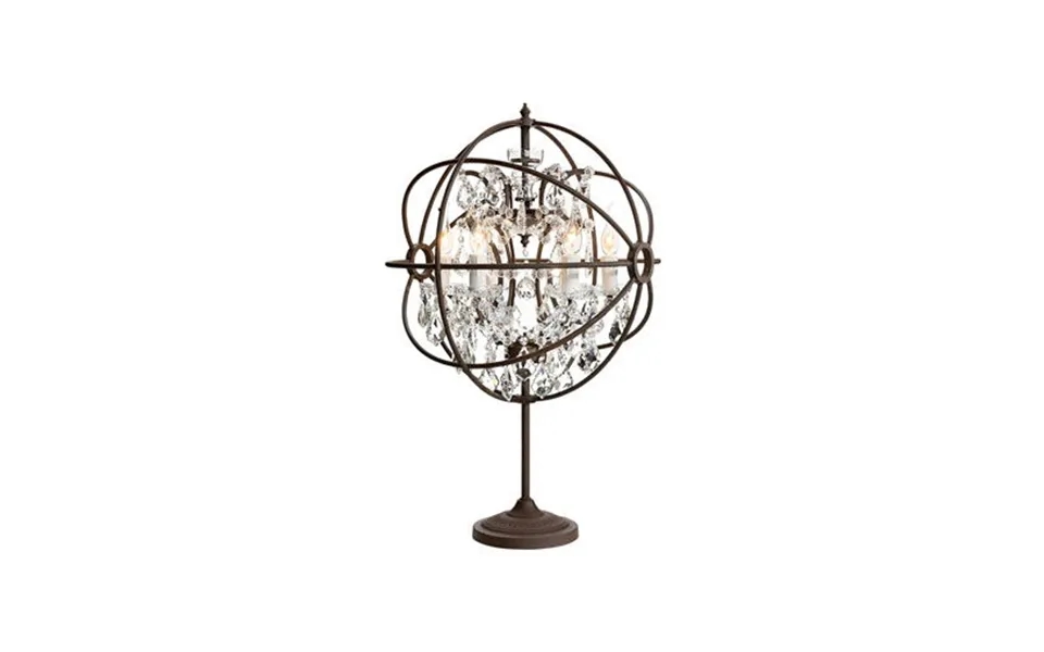 Rome Bordlampe Rust Krystal
