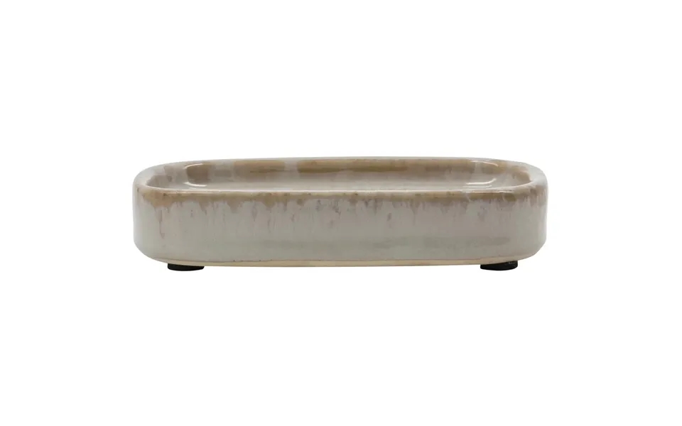 Meraki Datura Soap Dish 12 X 8 X 2,5 Cm - Shellish Grey