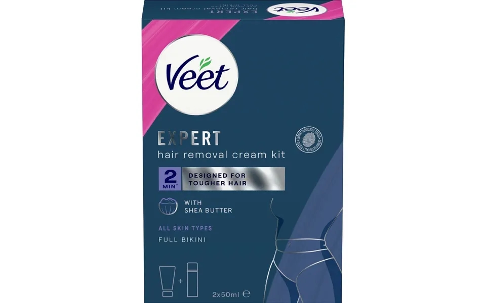 Veet Expert Full Bikini Hair Removal Kit 2 X 50 Ml