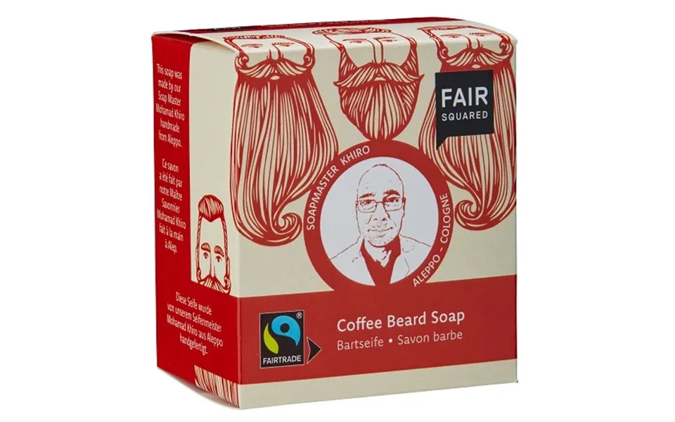 Fair Squared - Økologisk Skæg Sæbebar Inkl. Sæbepose