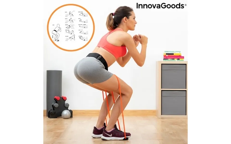 Bælte Med Modstandsdygtige Bånd Til Baller Og Træningsguide Bootrainer - Innovagoods