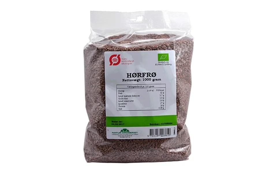 Hørfrø Hele Økologisk- 1 Kg - Natur-drogeriet